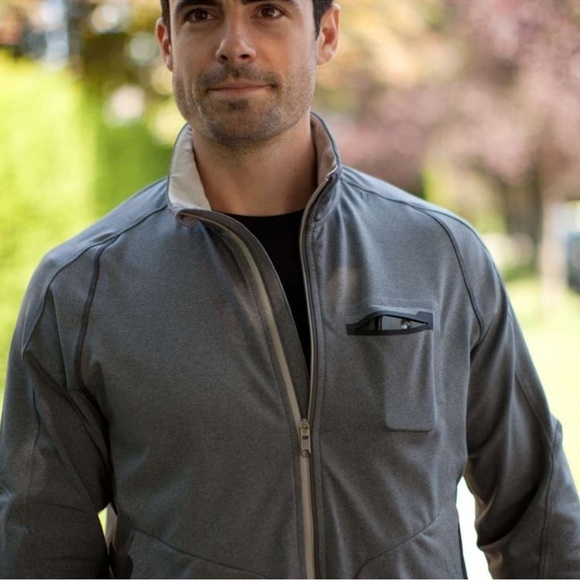 Lululemon Men’s Training Jacket in Heathered Dark Slate - Picture 6 of 13